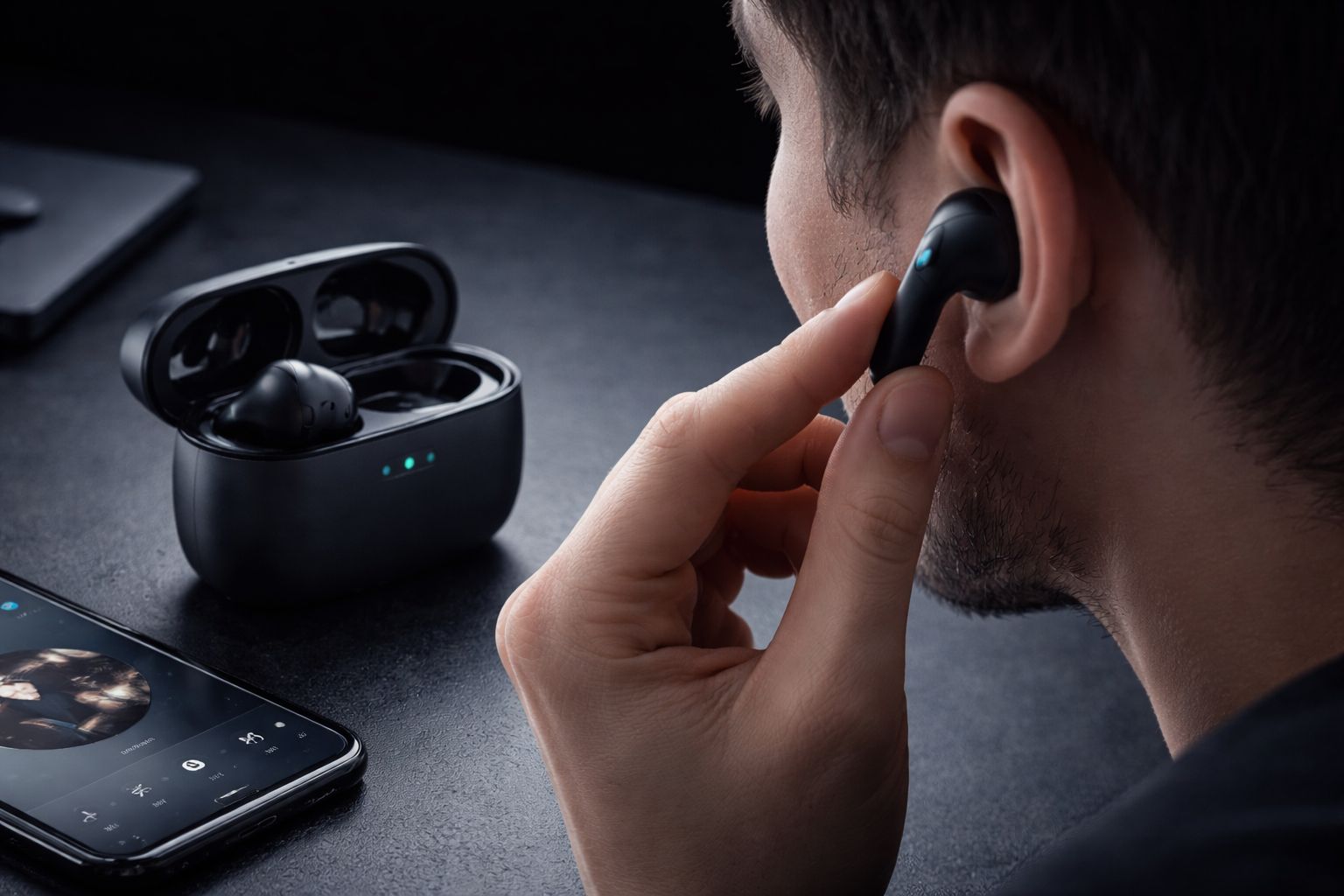 Simsiz Bluetooth qulaqlıq (Wireless Earbuds) qara